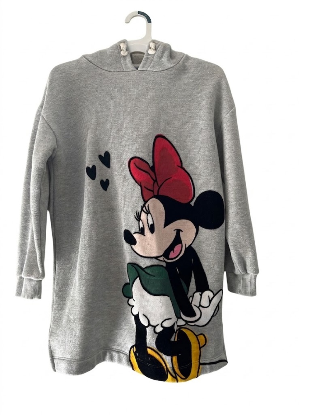 Disney Minnie Mouse Gray Sweatshirt Dress